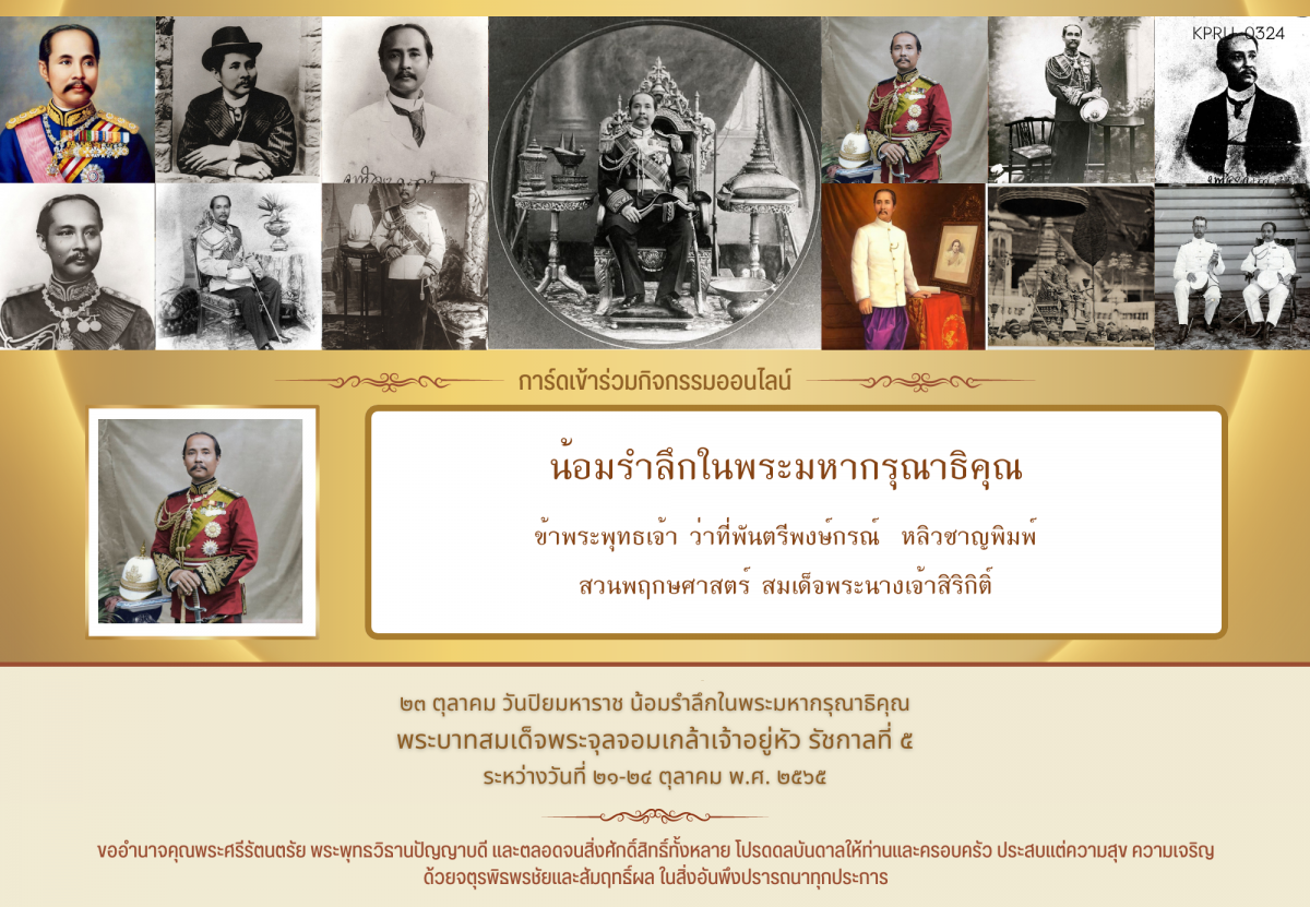 ใบเข้าร่วมกิจกรรมออนไลน์ ของ ว่าที่พันตรีพงษ์กรณ์  หลิวชาญพิมพ์