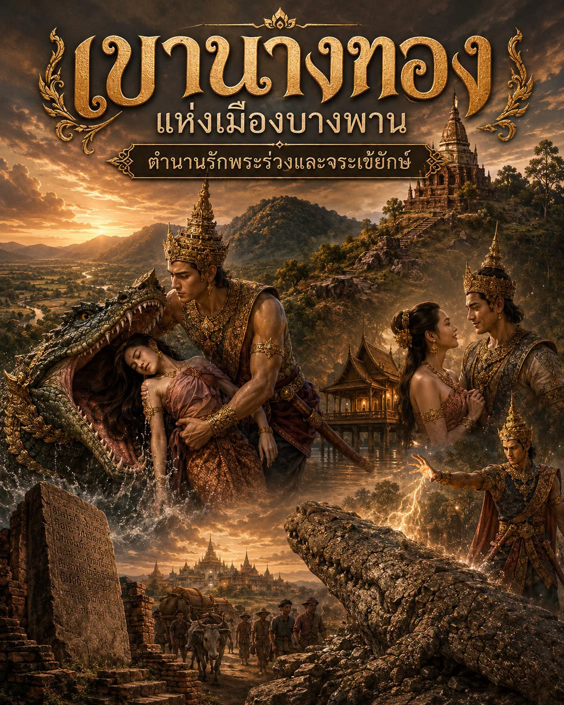 เขานางทอง แห่งเมืองบางพาน ตำนานรักพระร่วงและจระเข้ยักษ์