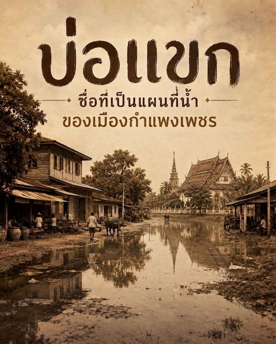 บ่อแขก : ชื่อที่เป็นแผนที่น้ำของเมืองกำแพงเพชร