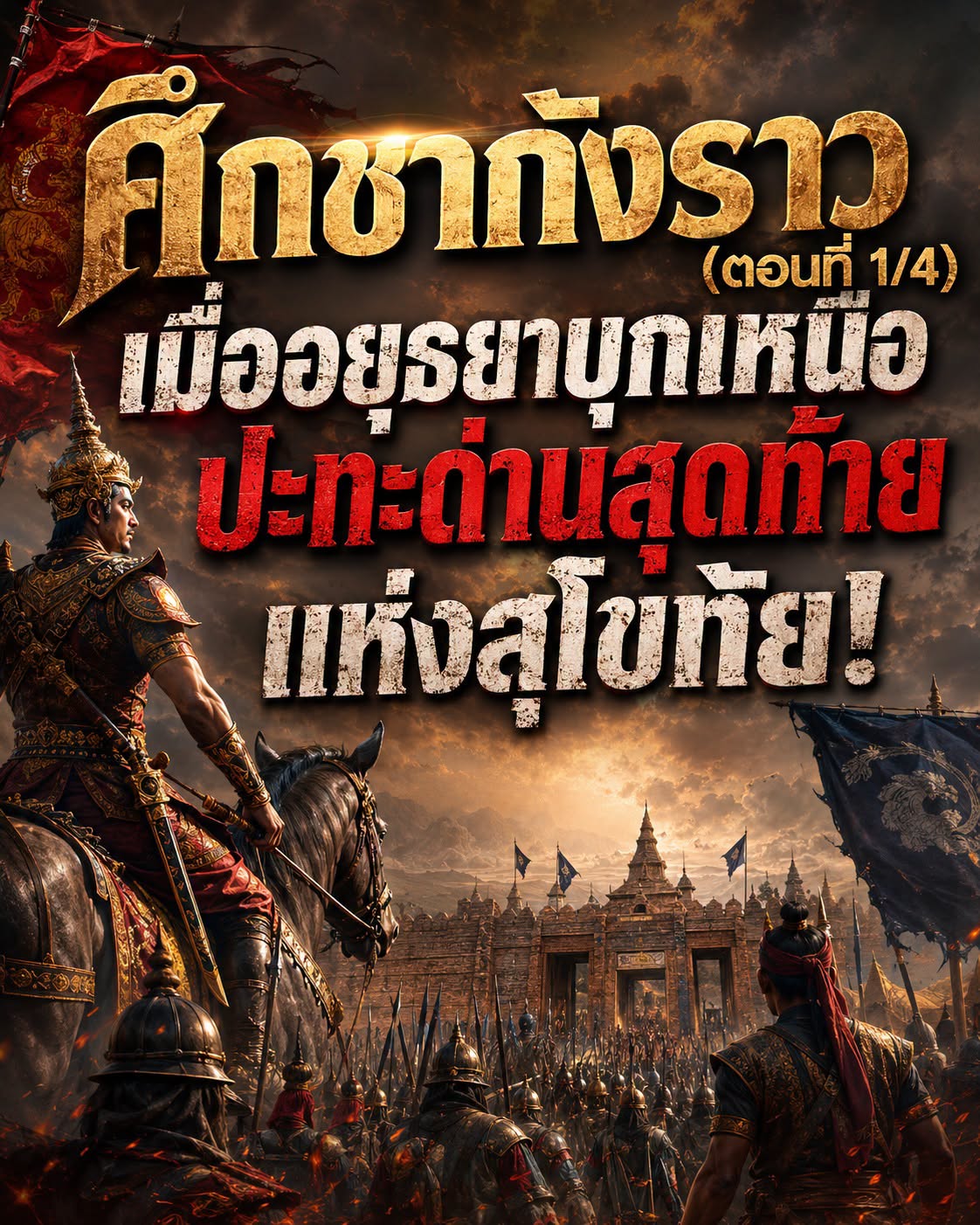 ศึกชากังราว (ตอนที่ 1/4) พ.ศ. 1916: เมื่ออยุธยาบุกเหนือ ปะทะด่านสุดท้ายแห่งสุโขทัย
