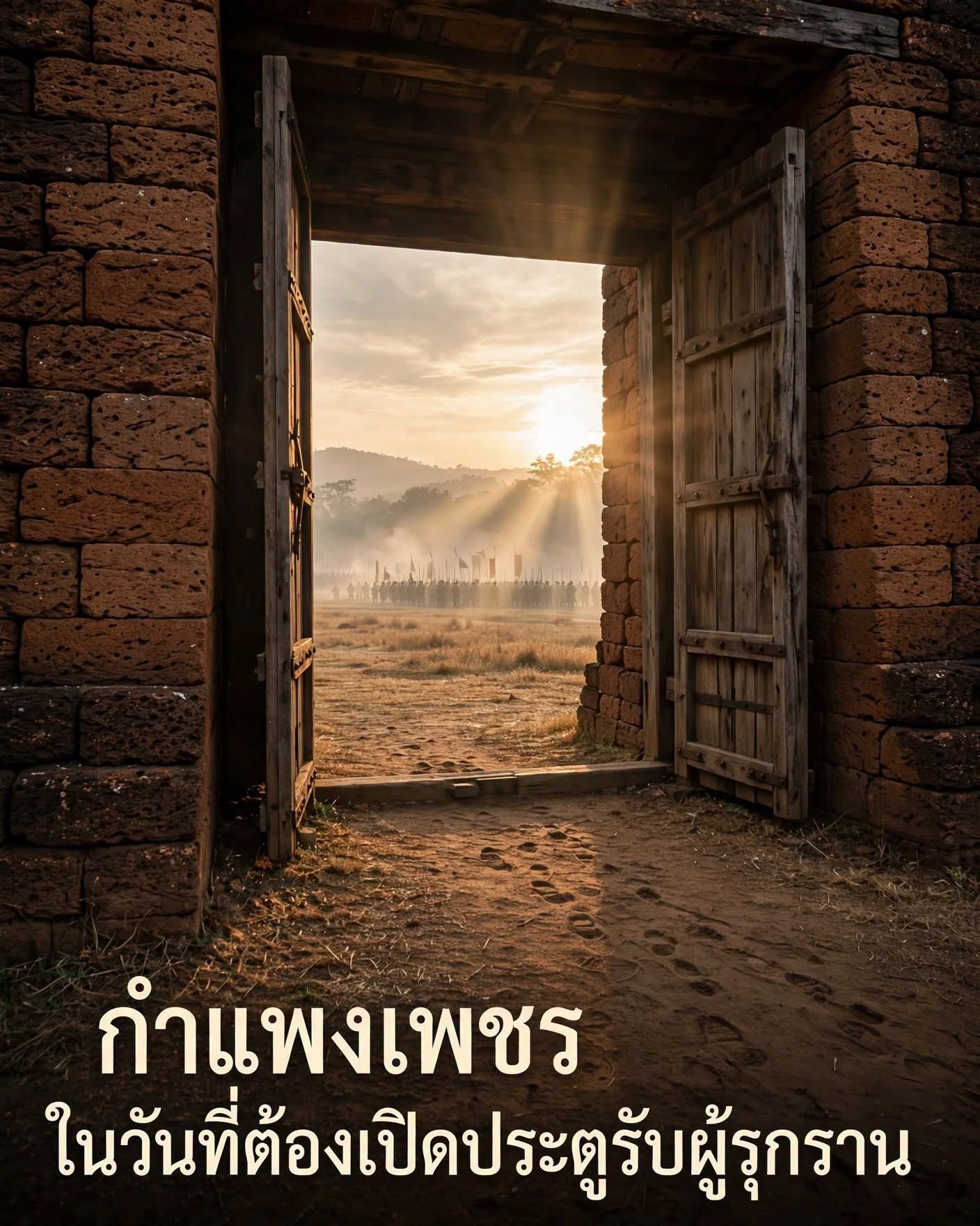 กำแพงเพชร ในวันที่ต้องเปิดประตูรับผู้รุกราน