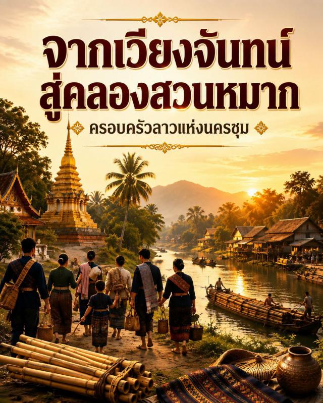 จากเวียงจันทน์สู่คลองสวนหมาก: เรื่องราว 100 ครอบครัวลาวแห่งนครชุม