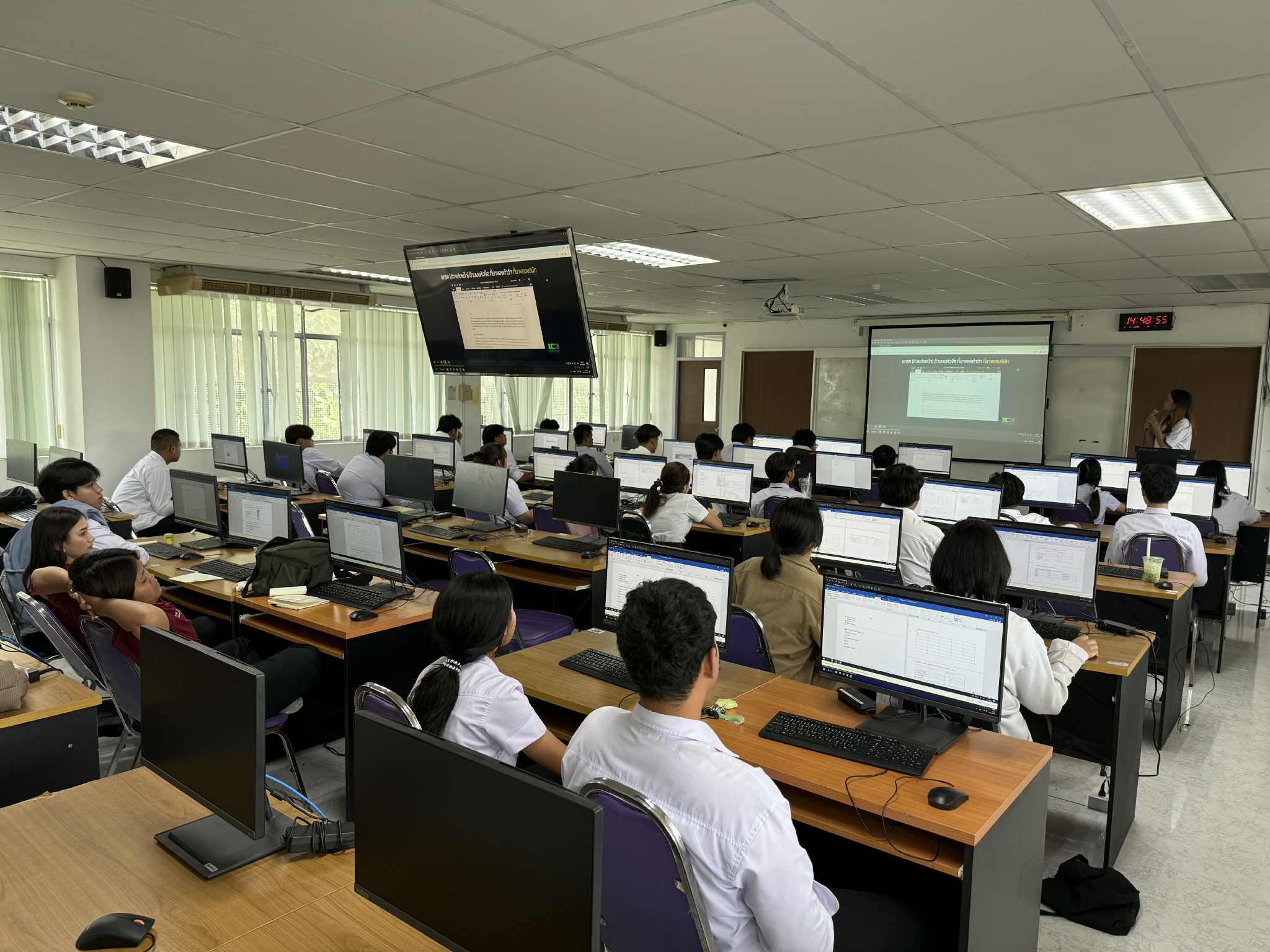 28. วันที่ 16 กรกฎาคม 2568 กิจกรรมอบรมการพัฒนาทักษะด้านดิจิทัลและสอบ (IC3) สำหรับนักศึกษา