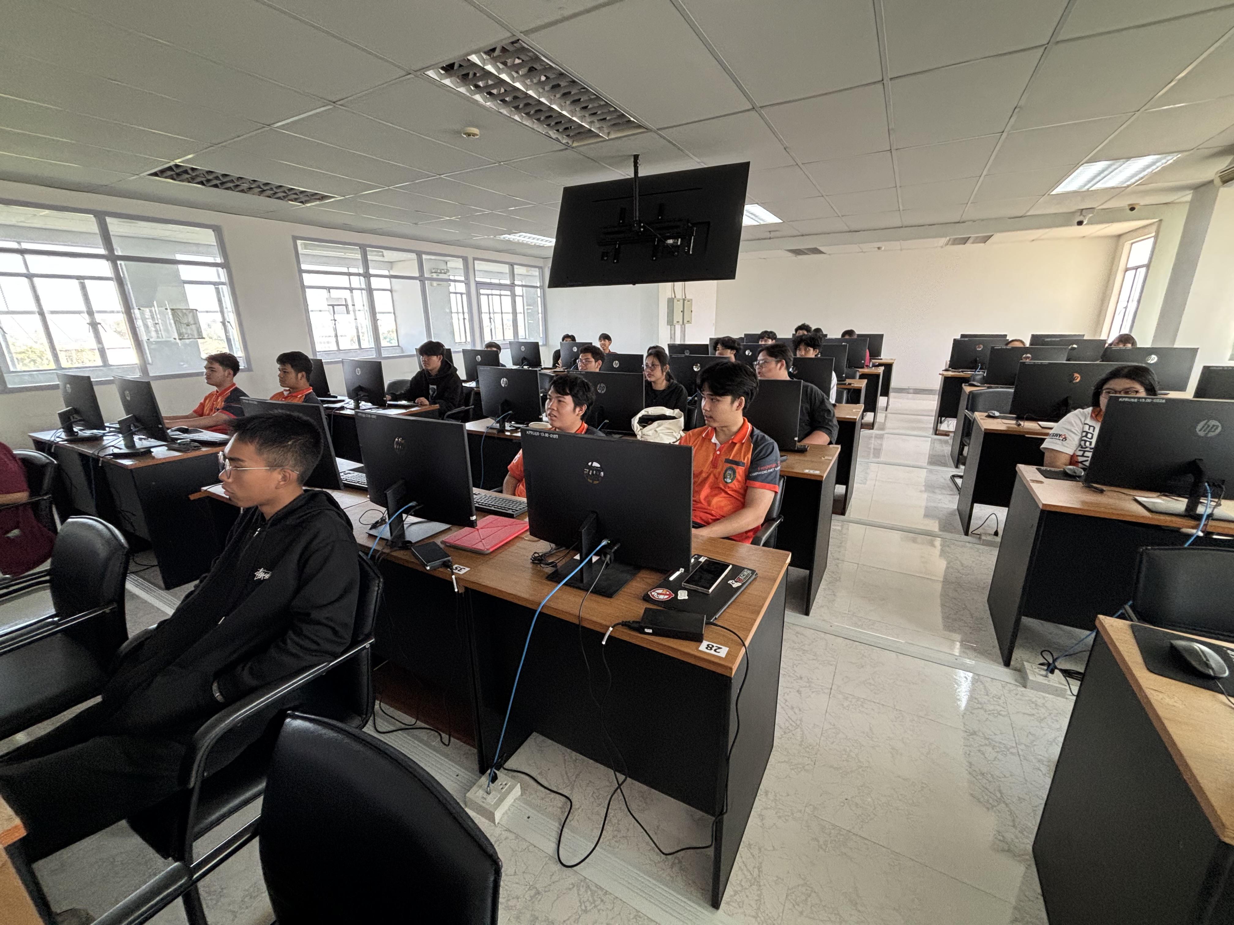 61. วันที่  21 กุมภาพันธ์ 2569 กิจกรรมอบรมการพัฒนาทักษะด้านดิจิทัลและสอบ (IC3) สำหรับนักศึกษา