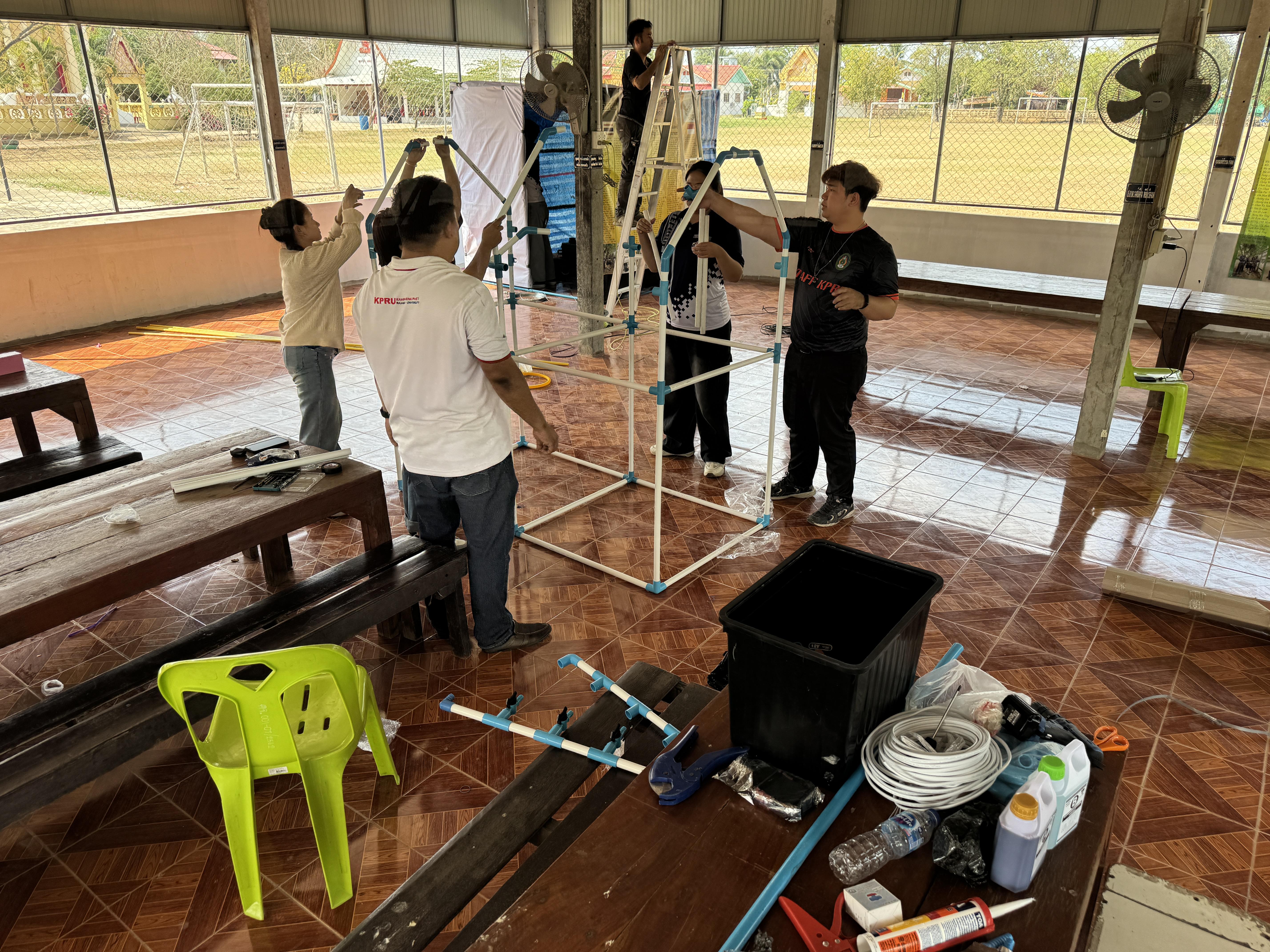 110. วันที่ 1 มีนาคม 2569 เรื่อง การสร้างระบบอินเตอร์เน็ตของสรรพสิ่ง (IOT) สำหรับงานเกษตรอัจฉริยะ (Smart Farm) สำหรับนักเรียน รร.วัดคลองเจริญ