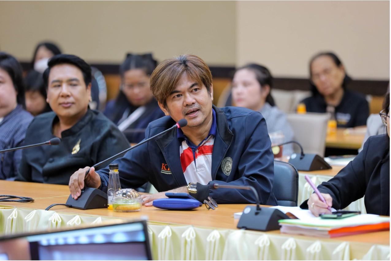 สภามหาวิทยาลัยราชภัฏกำแพงเพชร พบผู้บริหารและบุคลากร สำนักวิทยบริการและเทคโนโลยีสารสนเทศ