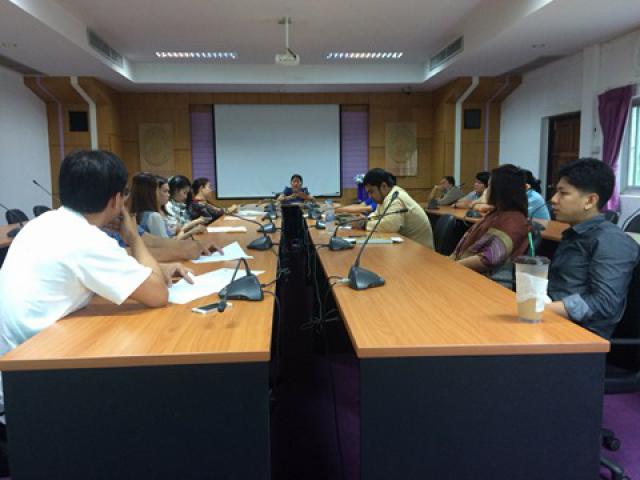 การประชุมคณะกรรมการดำเนินการจัดอบรมเชิงปฏิบัติการ ในหัวข้อ แรงจูงใจในการอ่านและการใช้ภาษาไทยให้ถูกต้อง