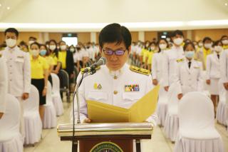 10. ร่วมพิธีถวายพระพรชัยมงคลและพิธีถวายสัตย์ปฏิญาณ เพื่อเป็นข้าราชการที่ดีและพลังของแผ่นดิน ประจำปี 2563