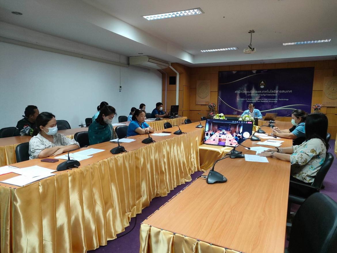 การประชุมบุคลากรงานห้องสมุด สำนักวิทยบริการและเทคโนโลยีสารสนเทศ ครั้งที่ 11/2565