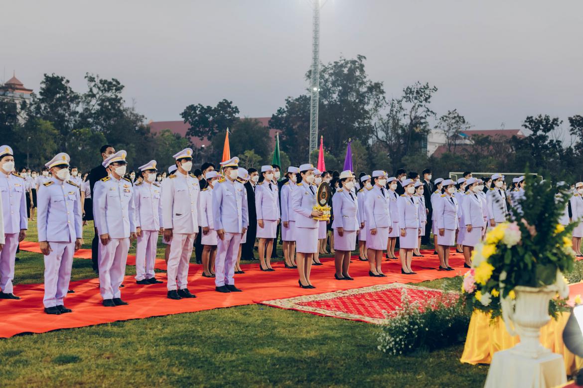 มหาวิทยาลัยราชภัฏกำแพงเพชร จัดพิธีอัญเชิญตราพระราชลัญจกร พิธีรำลึกวันราชภัฏ ประจำปี 2566