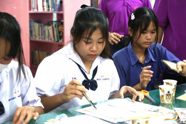 40. สำนักวิทยบริการและเทคโนโลยีสารสนเทศ จัดระบบห้องสมุดและจัดกิจกรรมส่งเสริมการเรียนรู้ให้กับนักเรียน ณ โรงเรียนไทรงามพิทยาคม จังหวัดกำแพงเพชร