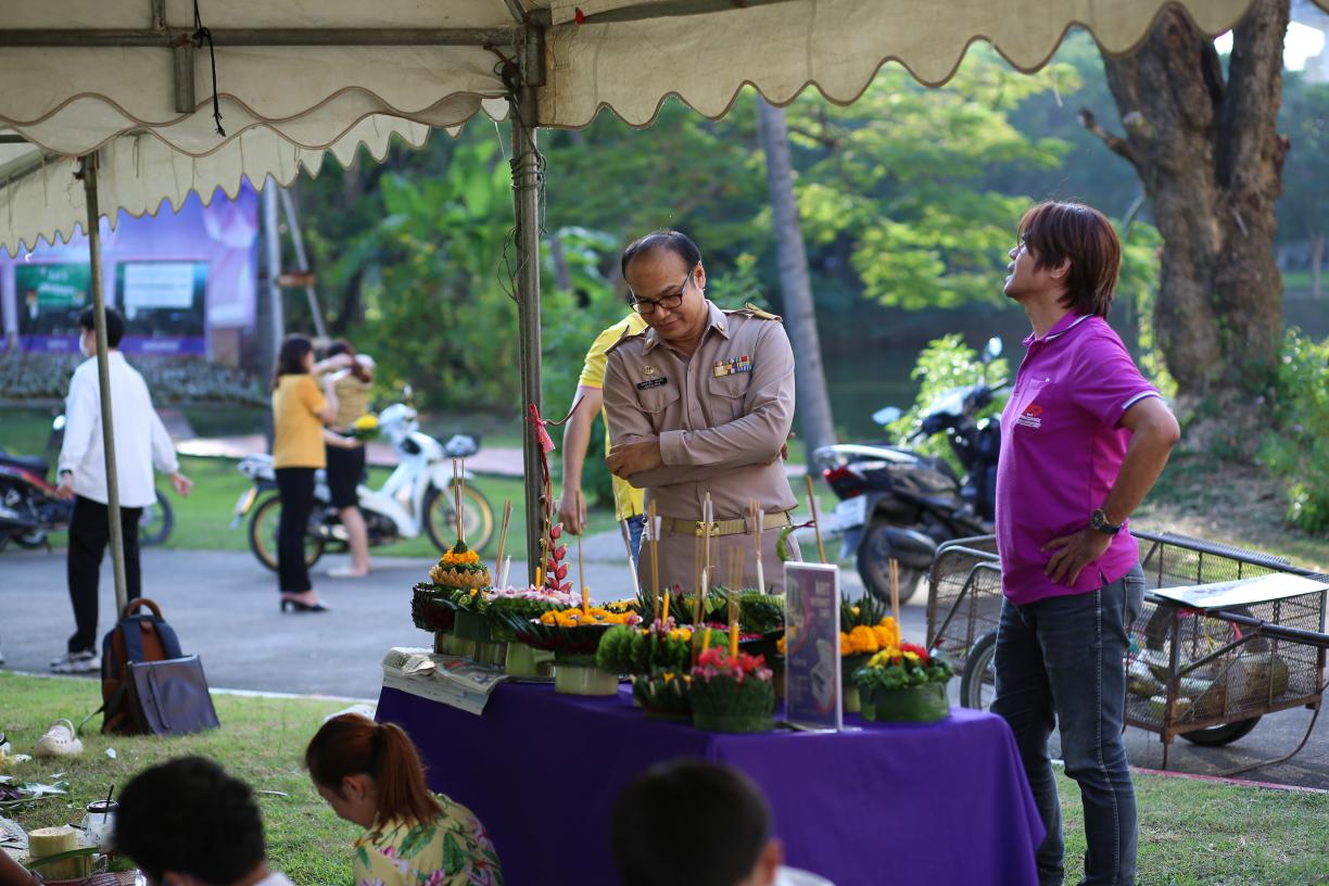 สำนักวิทยบริการและเทคโนโลยีสารสนเทศ จัดกิจกรรมสืบสานประเพณีไทยวันลอยกระทง ประกวดกระทงประดิษฐ์จากวัสดุธรรมชาติ วันที่ 27 พฤศจิกายน 2566