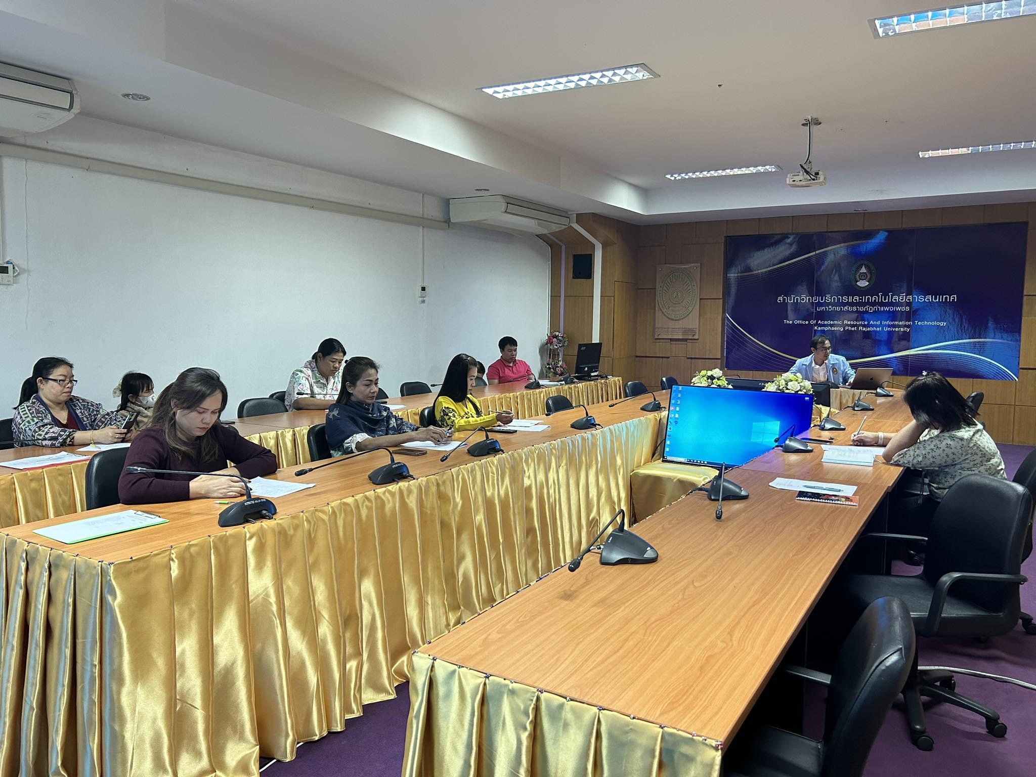 6. การประชุมบุคลากร งานห้องสมุด สำนักวิทยบริการและเทคโนโลยีสารสนเทศ ครั้งที่ 12/2566