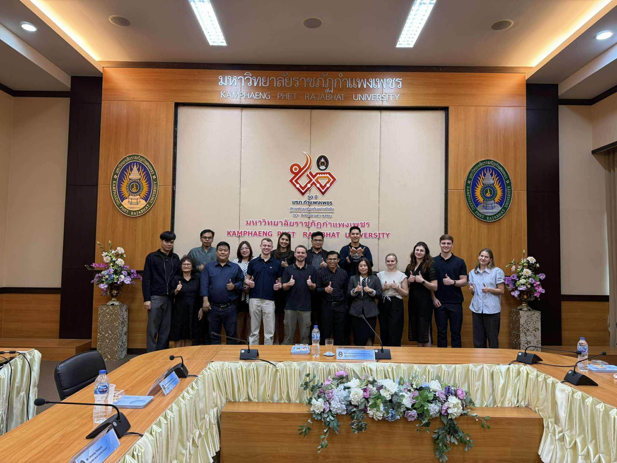 มหาวิทยาลัยราชภัฏกำแพงเพชร ยินดีต้อนรับคณะผู้แทนจาก GOTOCO และร่วมทำกิจกรรมEnglish for Communication