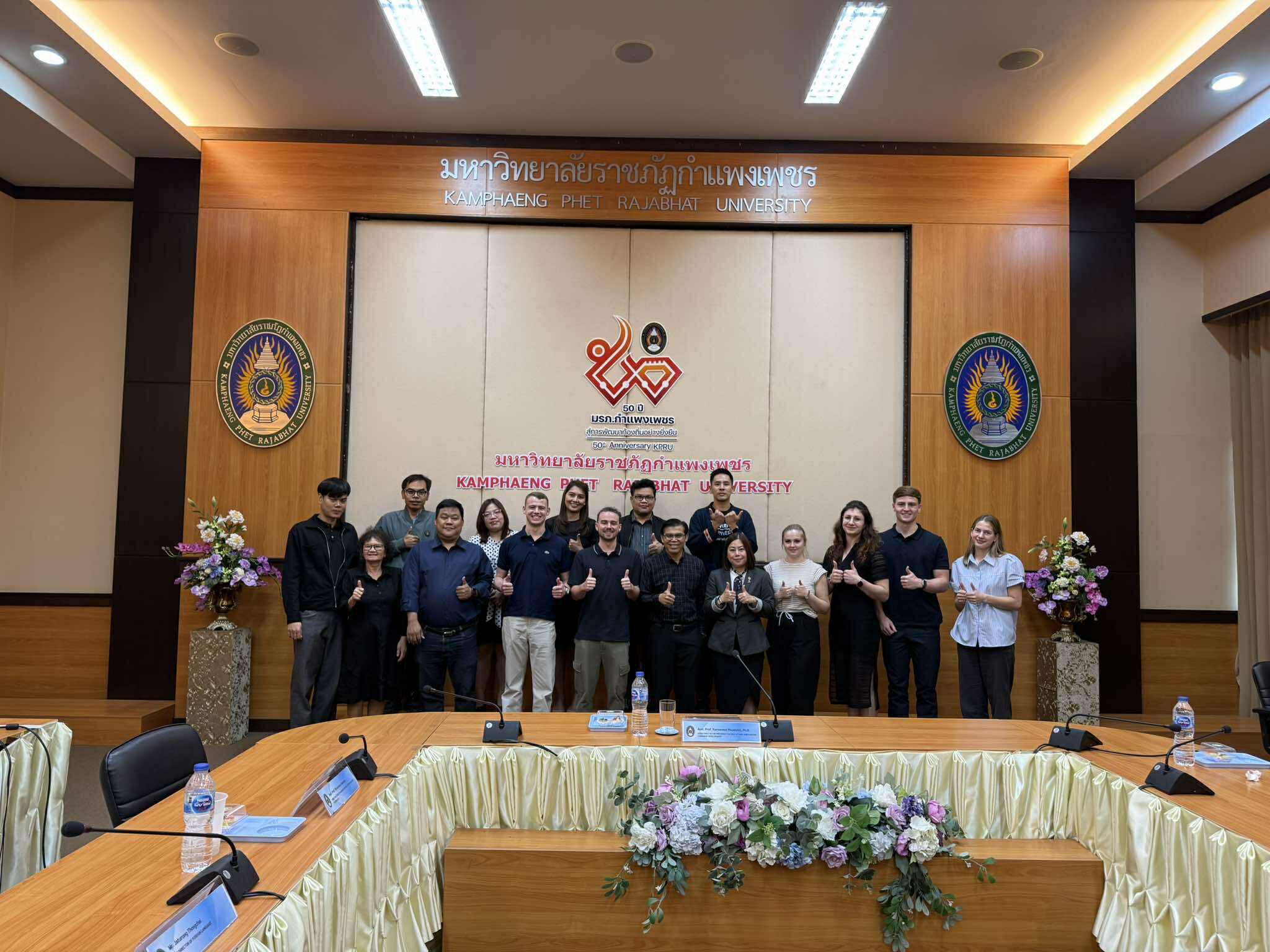 3. มหาวิทยาลัยราชภัฏกำแพงเพชร ยินดีต้อนรับคณะผู้แทนจาก GOTOCO และร่วมทำกิจกรรมEnglish for Communication