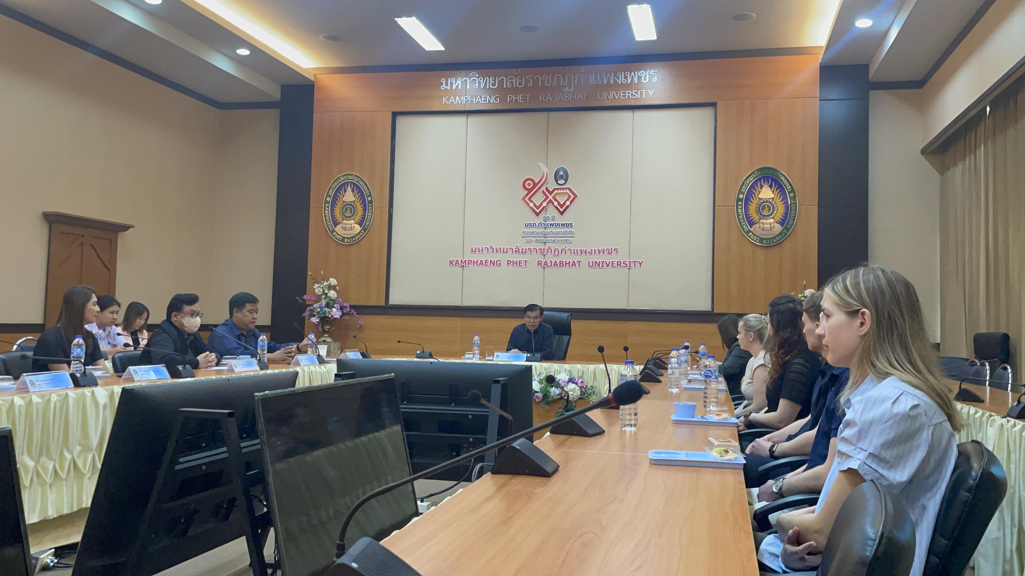 7. มหาวิทยาลัยราชภัฏกำแพงเพชร ยินดีต้อนรับคณะผู้แทนจาก GOTOCO และร่วมทำกิจกรรมEnglish for Communication