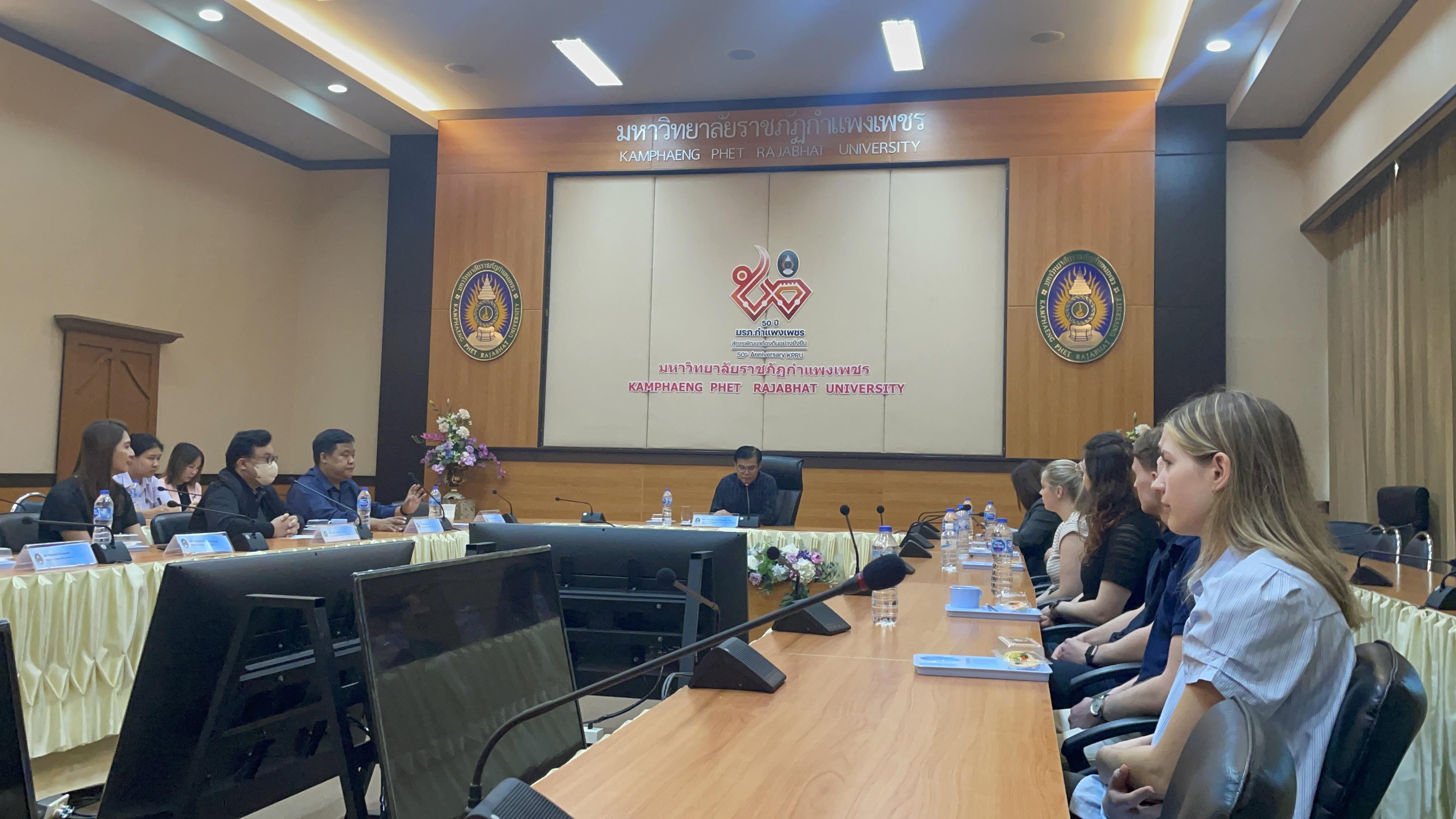 8. มหาวิทยาลัยราชภัฏกำแพงเพชร ยินดีต้อนรับคณะผู้แทนจาก GOTOCO และร่วมทำกิจกรรมEnglish for Communication