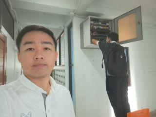 4. แก้ไขเหตุขัดข้องระบบเครือข่ายอินเทอร์เน็ตหอพักหญิง