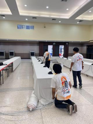 3. ติดตั้งระบบแลนและเซทระบบเครือข่ายกองพัฒนานักศึกษา